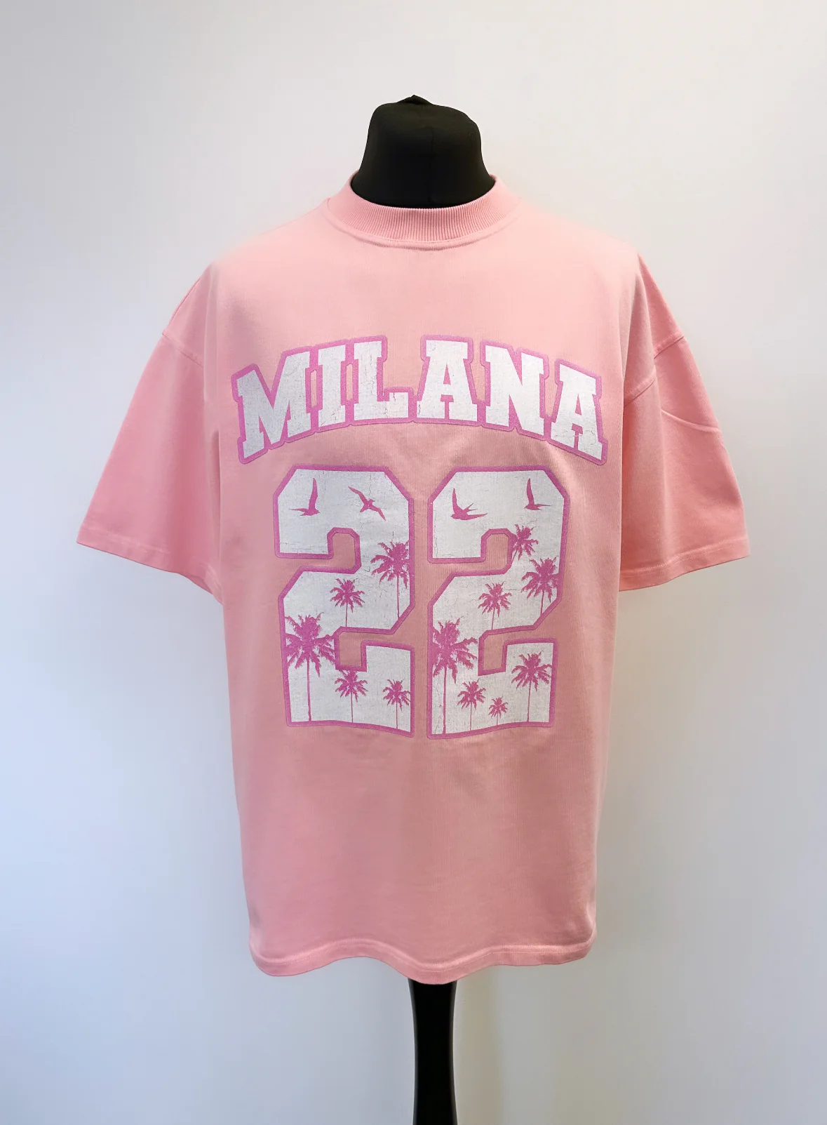 Baby Pink 22 Palm Heavyweight T-shirt.