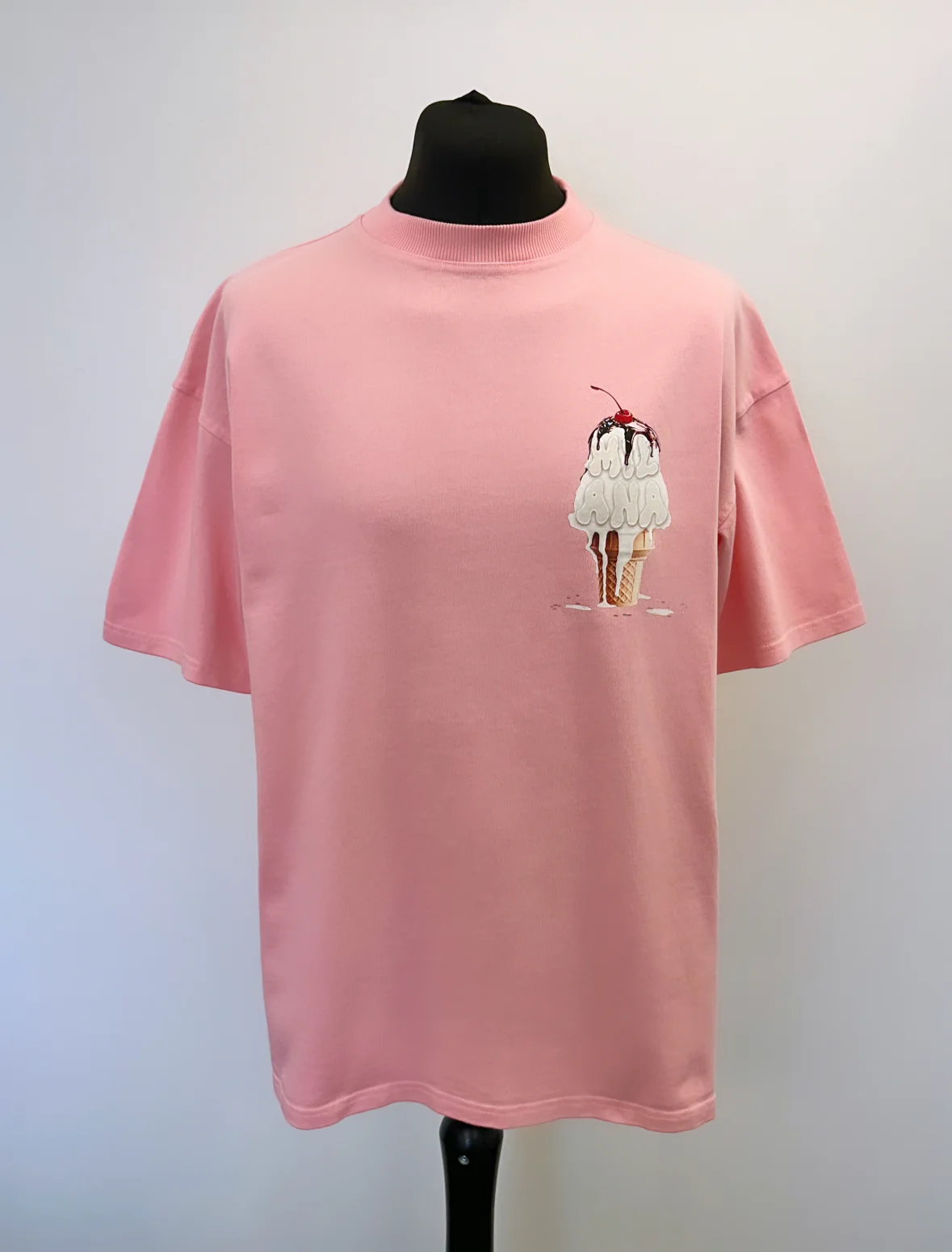 Baby Pink Heavyweight Ice Cream T-shirt. - Image 2
