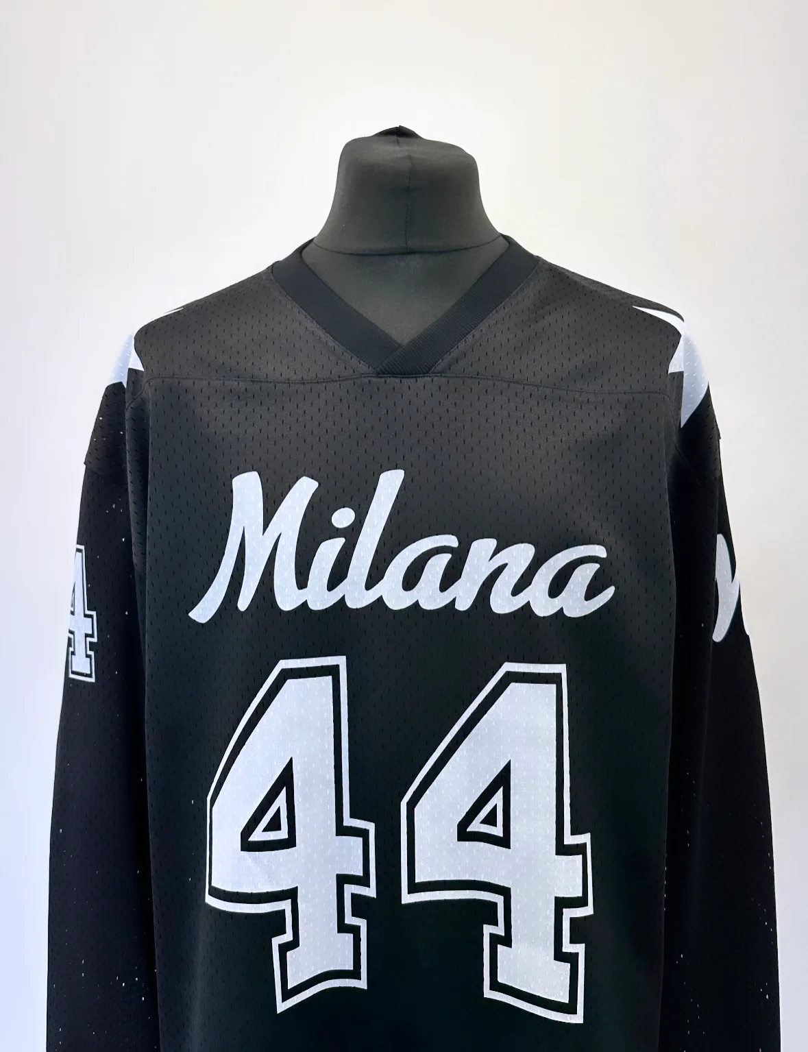 Black Mesh Long Sleeve Jersey. - Image 2