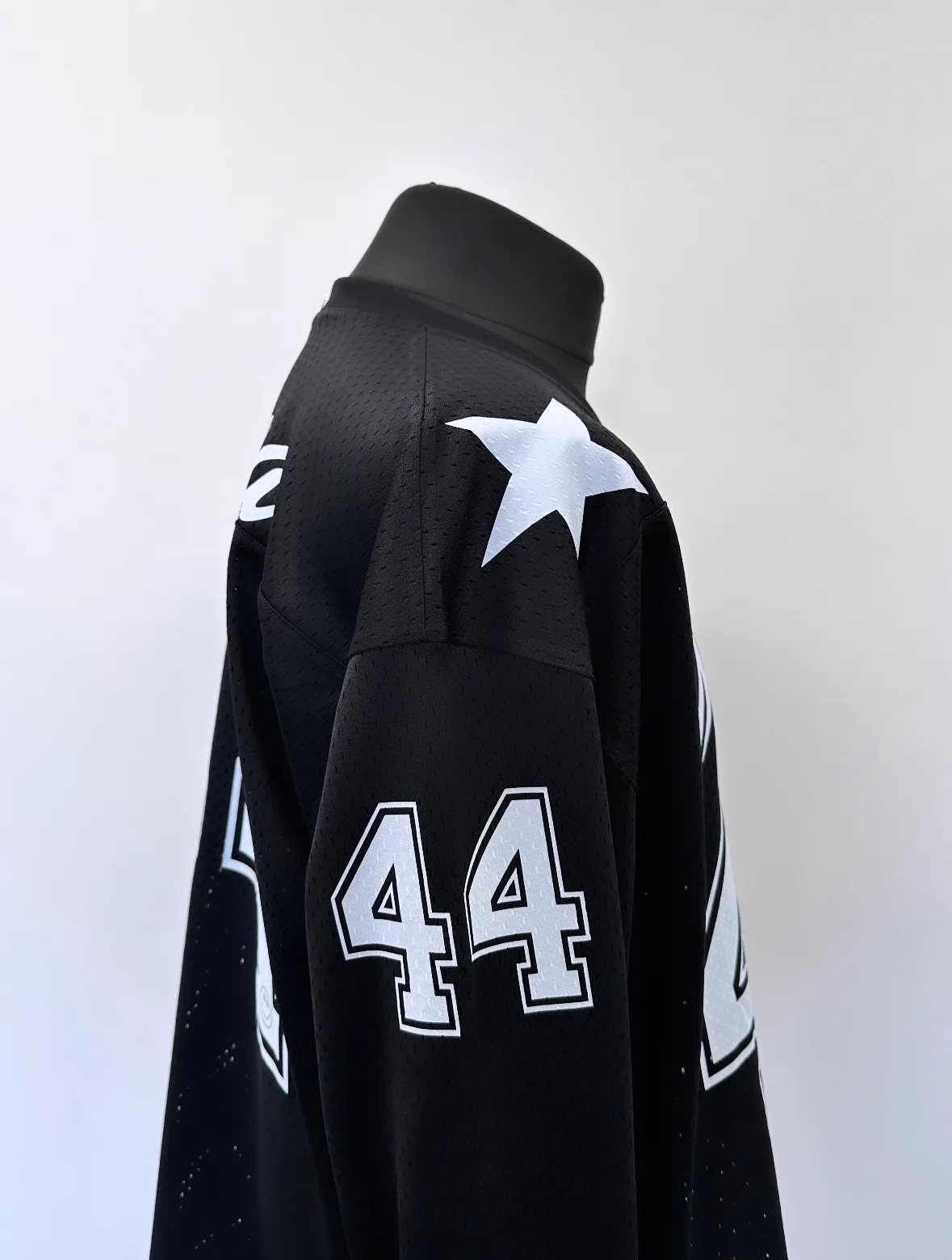 Black Mesh Long Sleeve Jersey. - Image 5