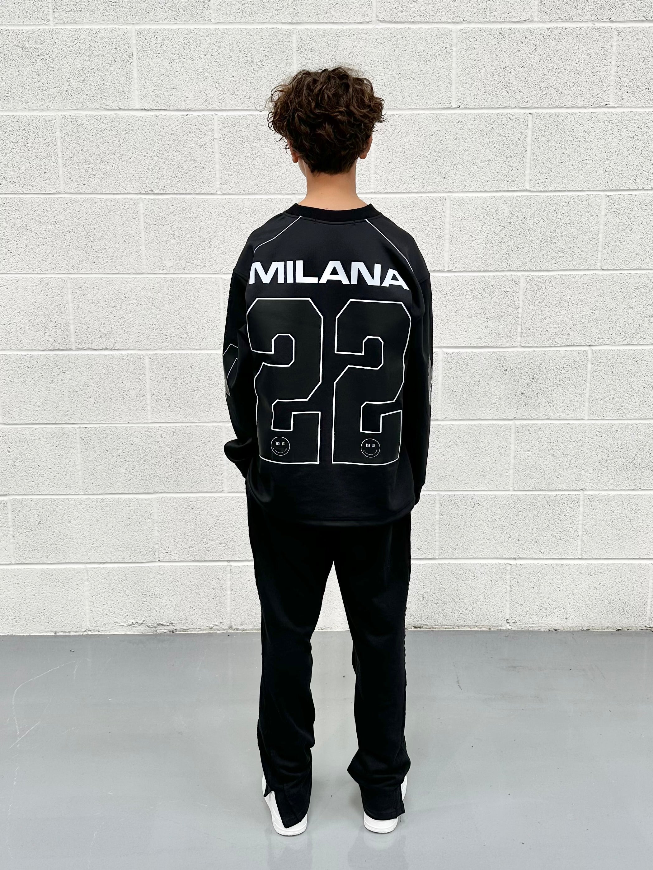 Black Rola Kids Long Sleeve Jersey. - Image 2