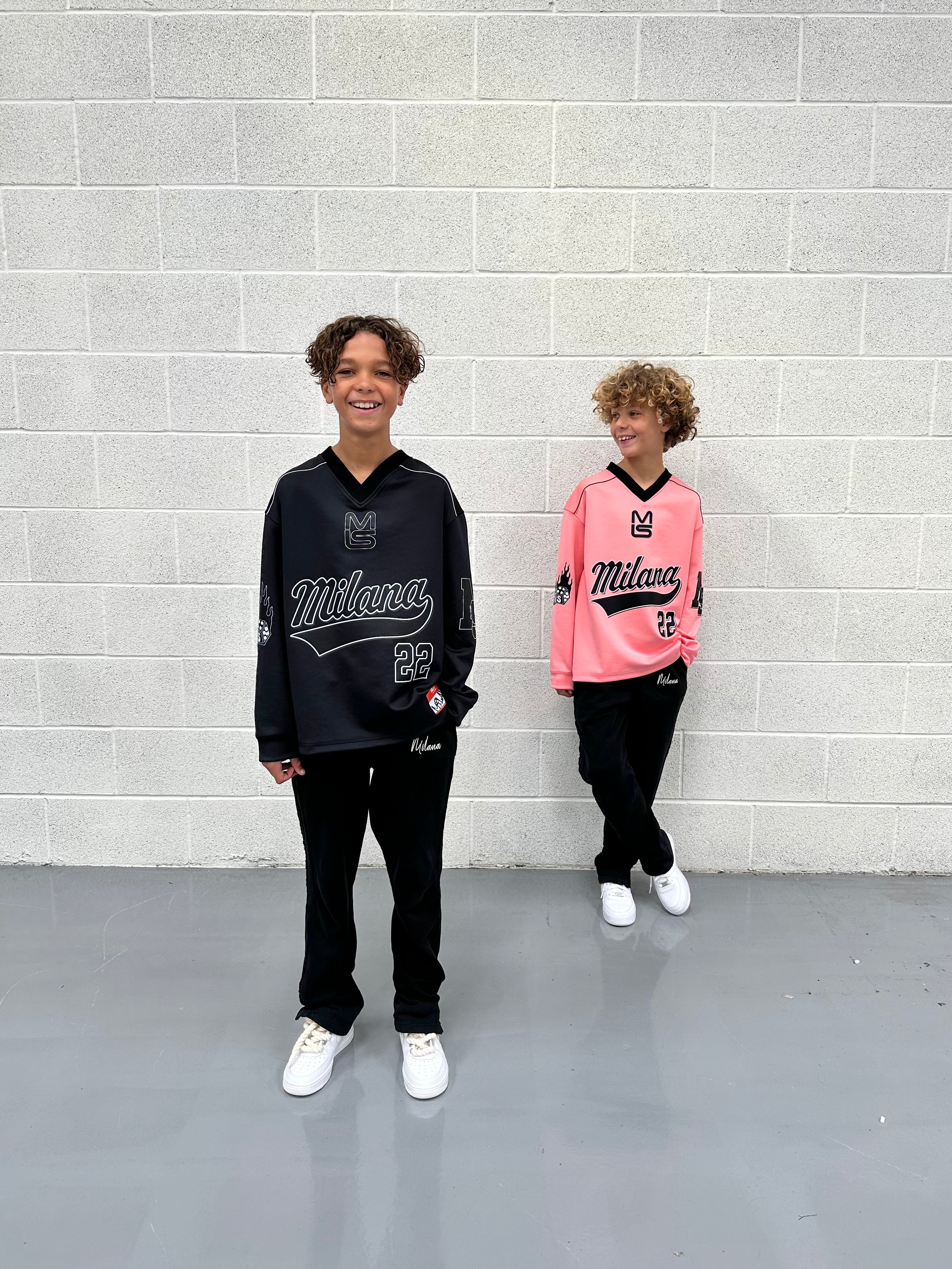 Black Rola Kids Long Sleeve Jersey. - Image 3