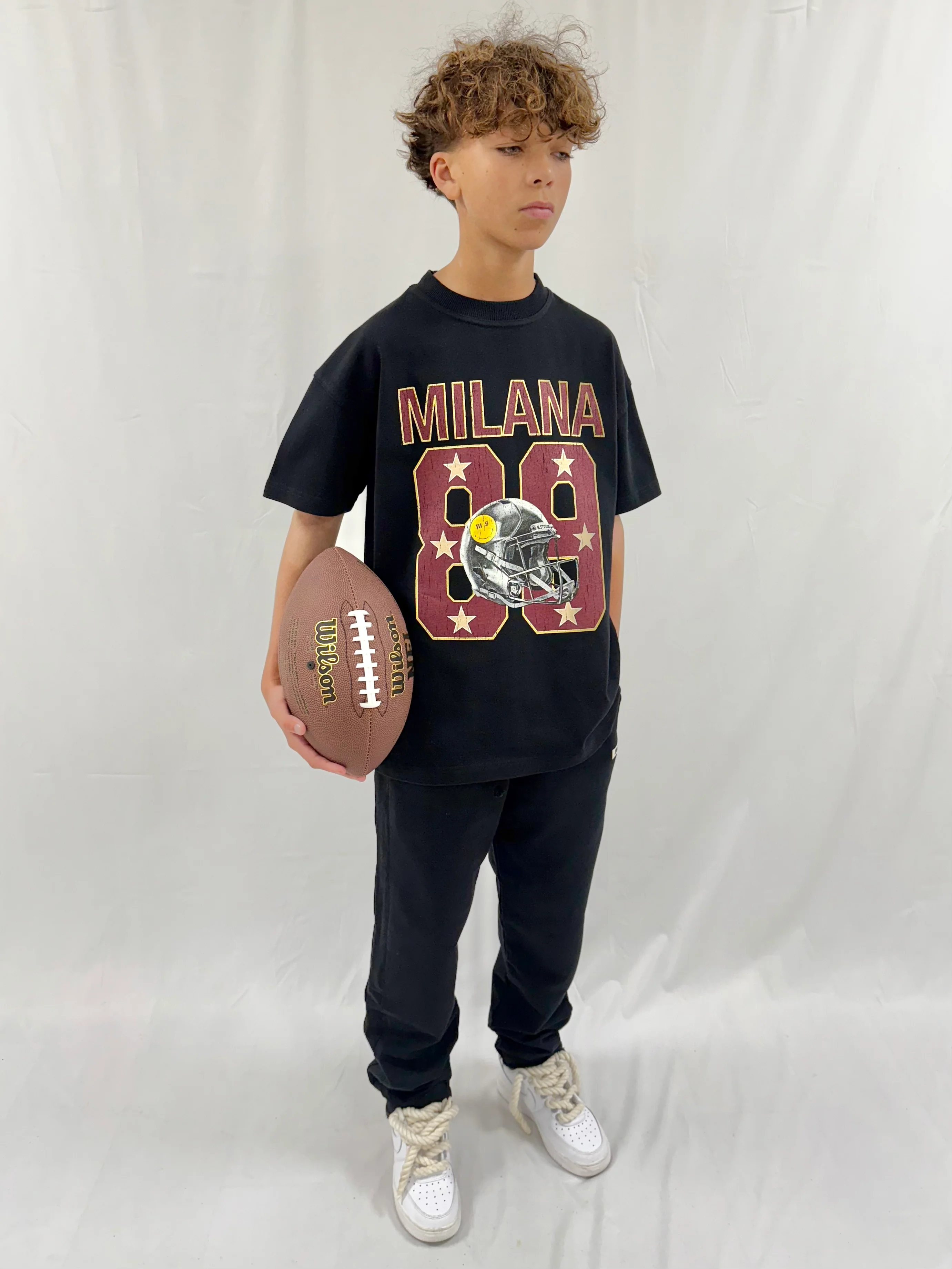 Black Super Bowl 89 Heavyweight Kids T-shirt. - Image 3