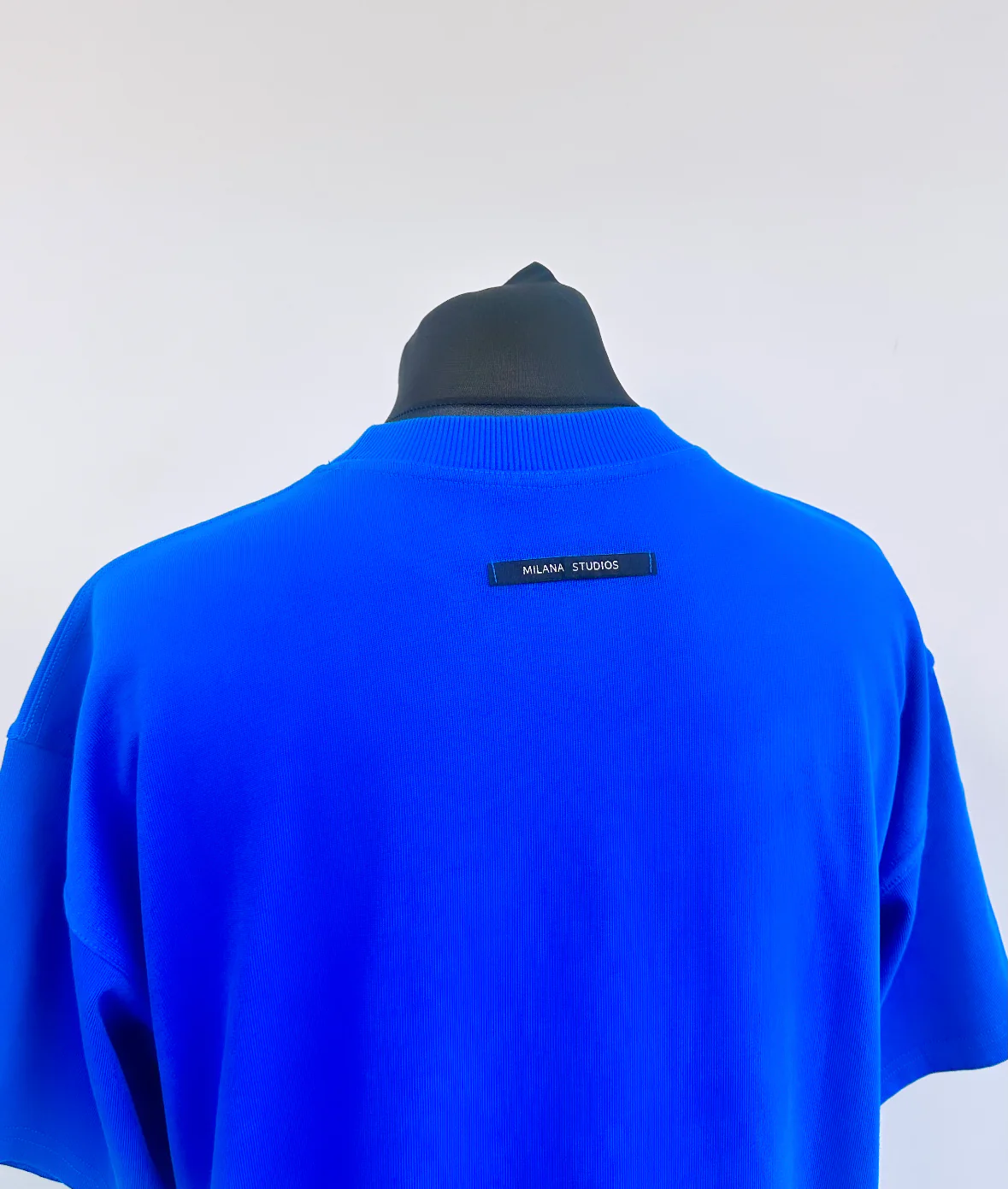 Cobalt Blue Heavyweight Bubble T-shirt. - Image 5