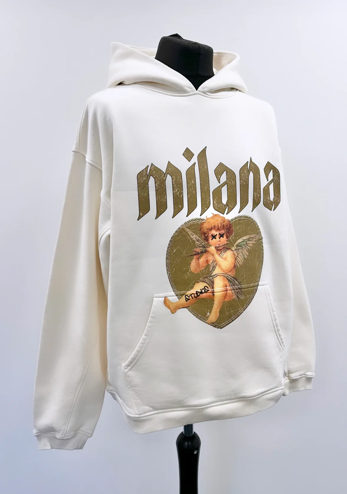 Cream Cherub Heavyweight Hoodie. - Image 3