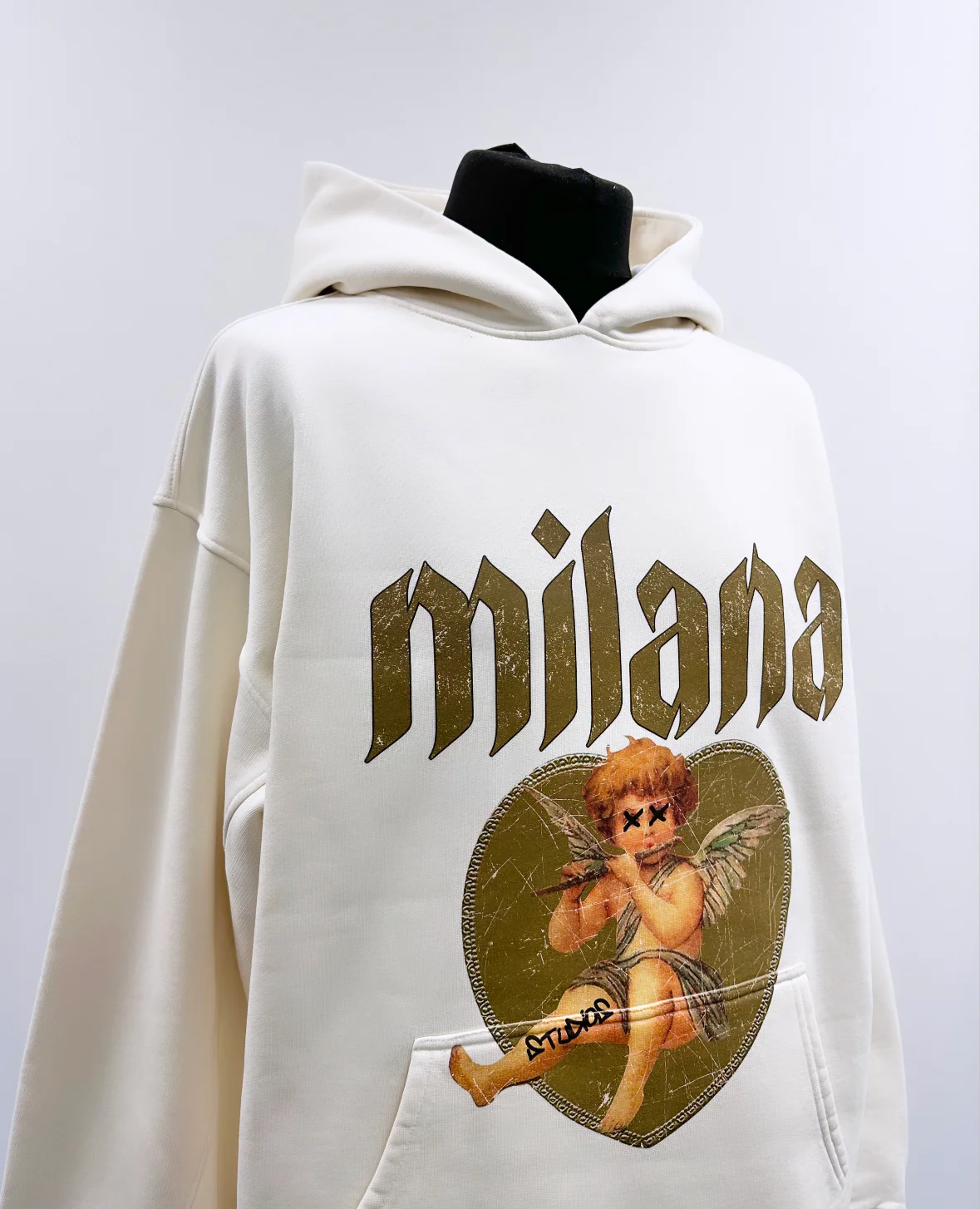 Cream Cherub Heavyweight Hoodie. - Image 4
