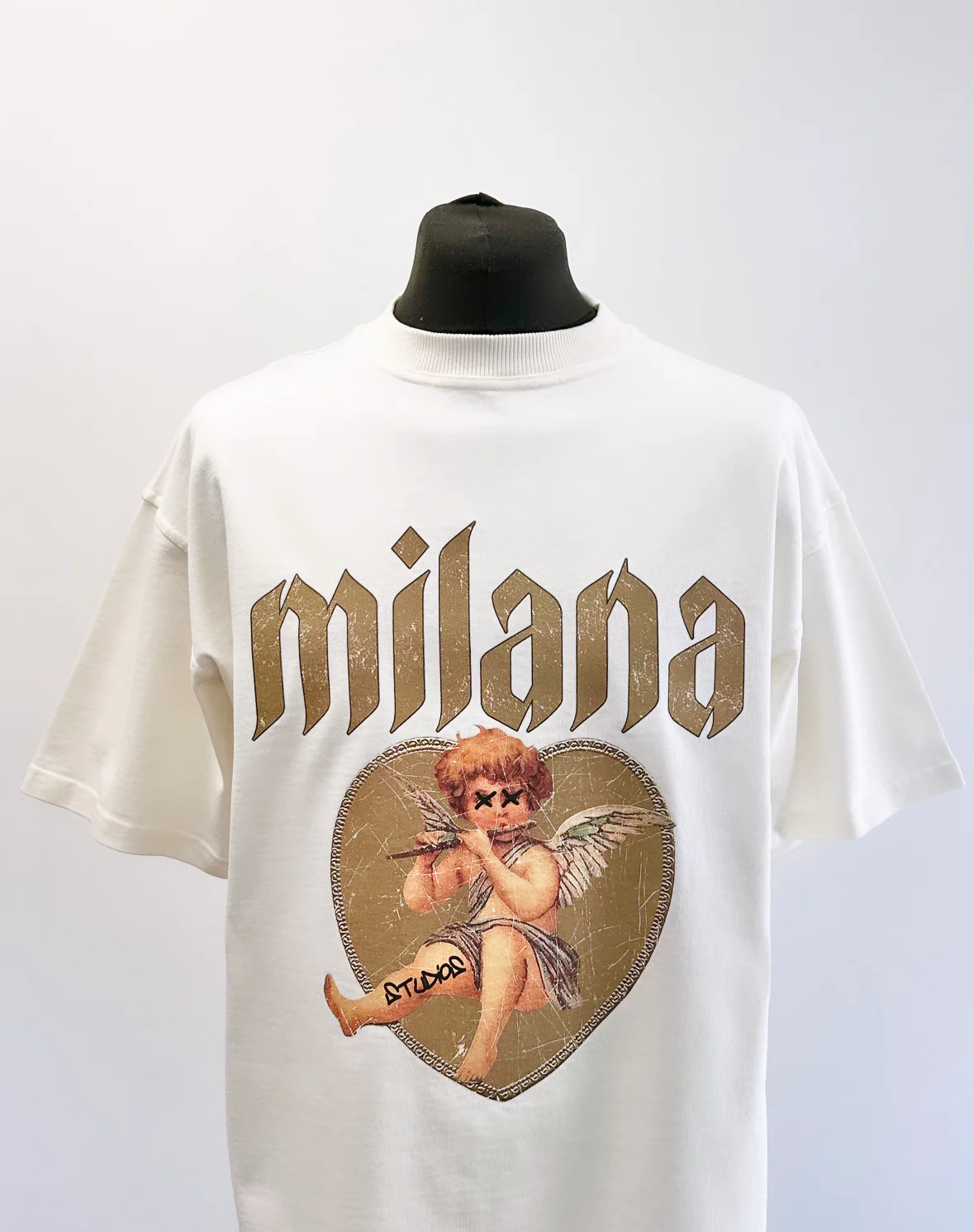 Cream Cherub Heavyweight T-shirt. - Image 2