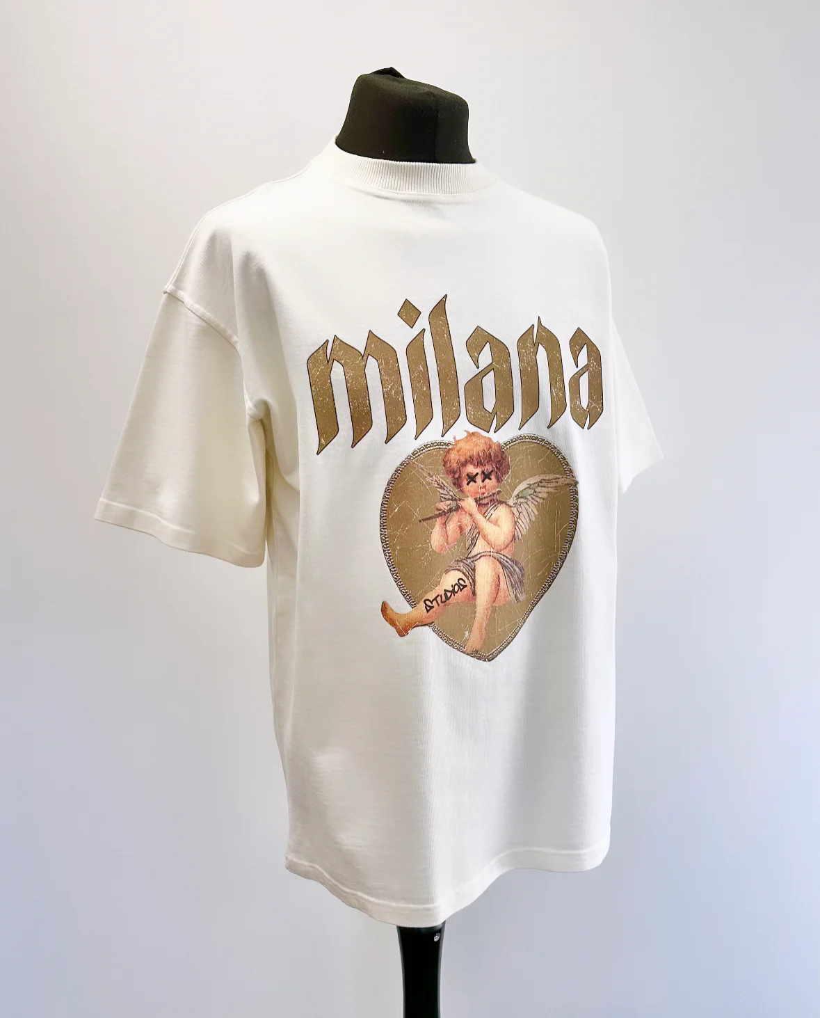 Cream Cherub Heavyweight T-shirt. - Image 3