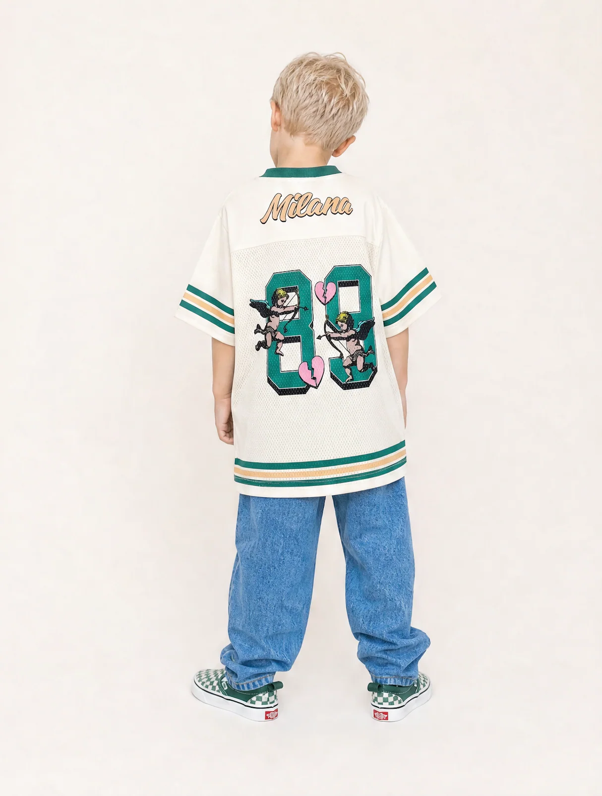 Cream Kids Cherub NFL Jersey. - Image 2