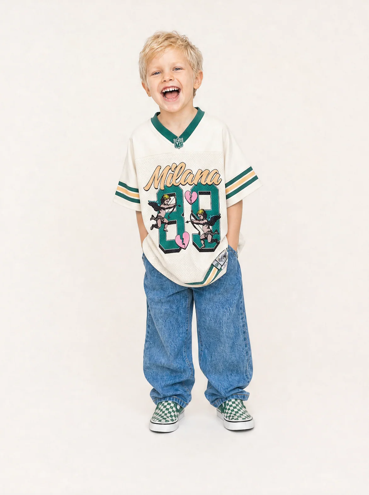 Cream Kids Cherub NFL Jersey. - Image 3
