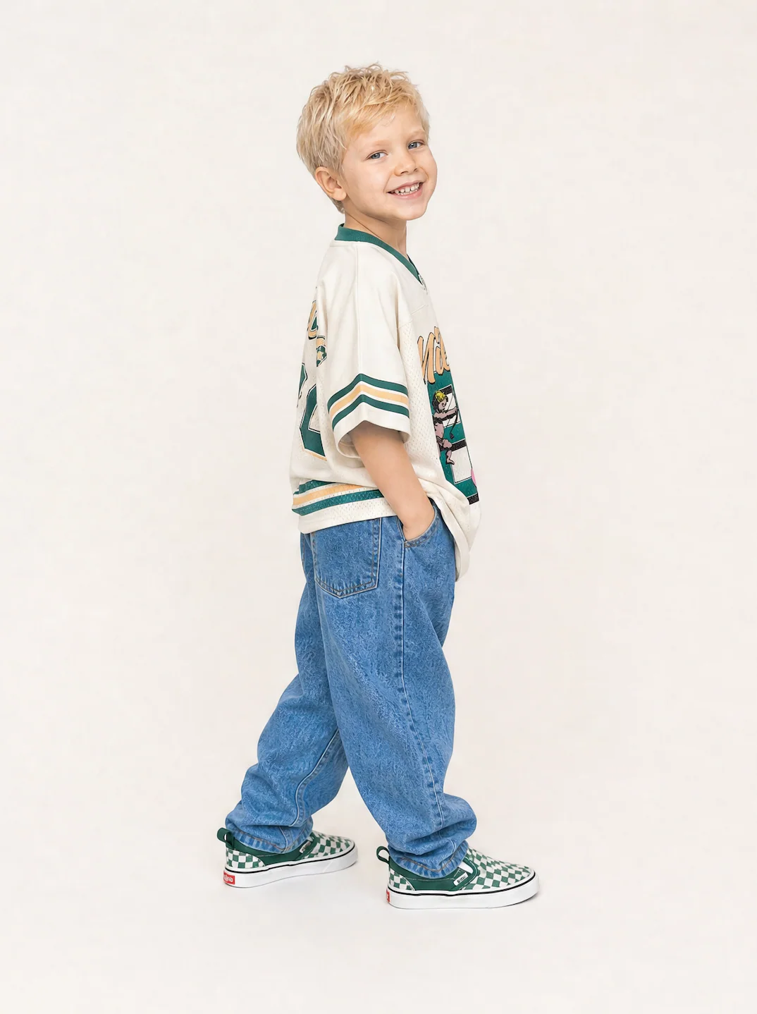 Cream Kids Cherub NFL Jersey. - Image 4
