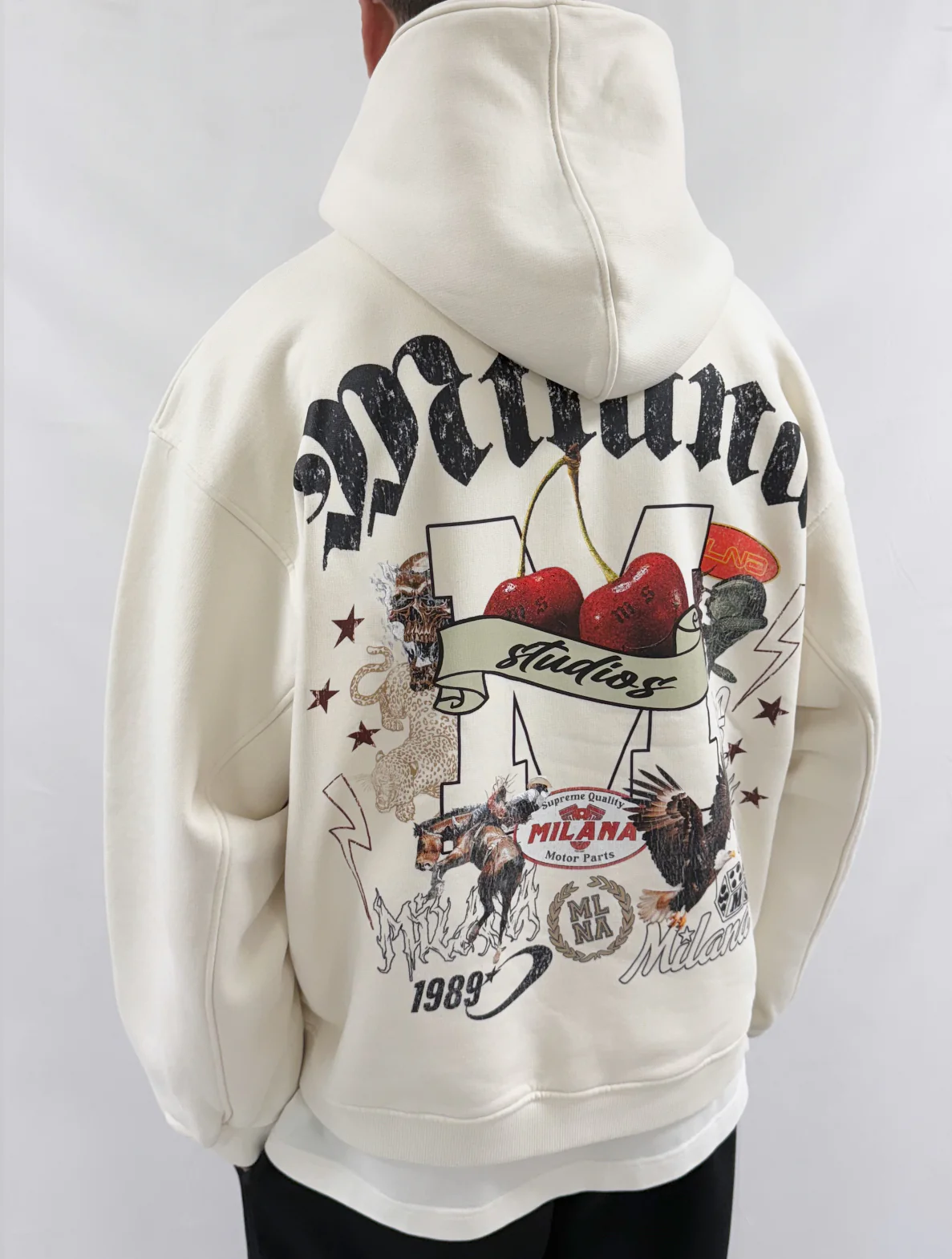 Cream Milana History Heavyweight Hoodie. - Image 3