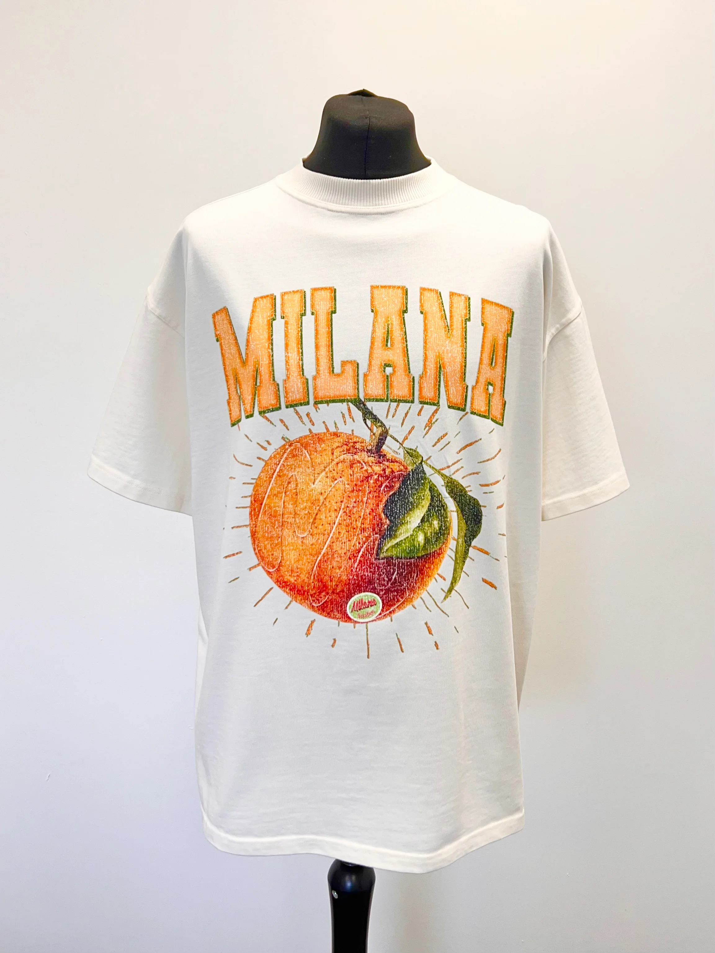 Cream Orange Heavyweight T-shirt.