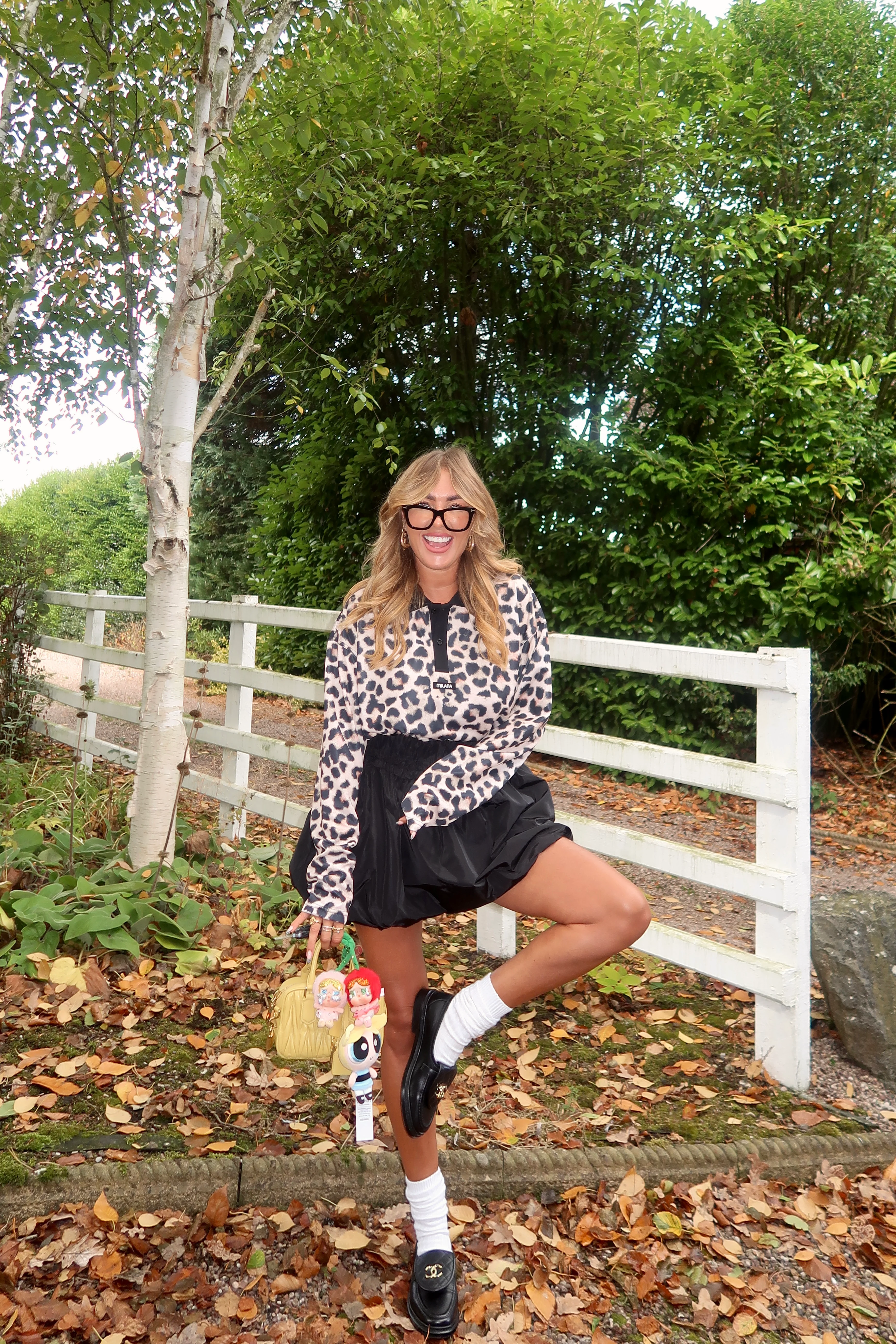 Leopard Print Long Sleeve Polo. - Image 3