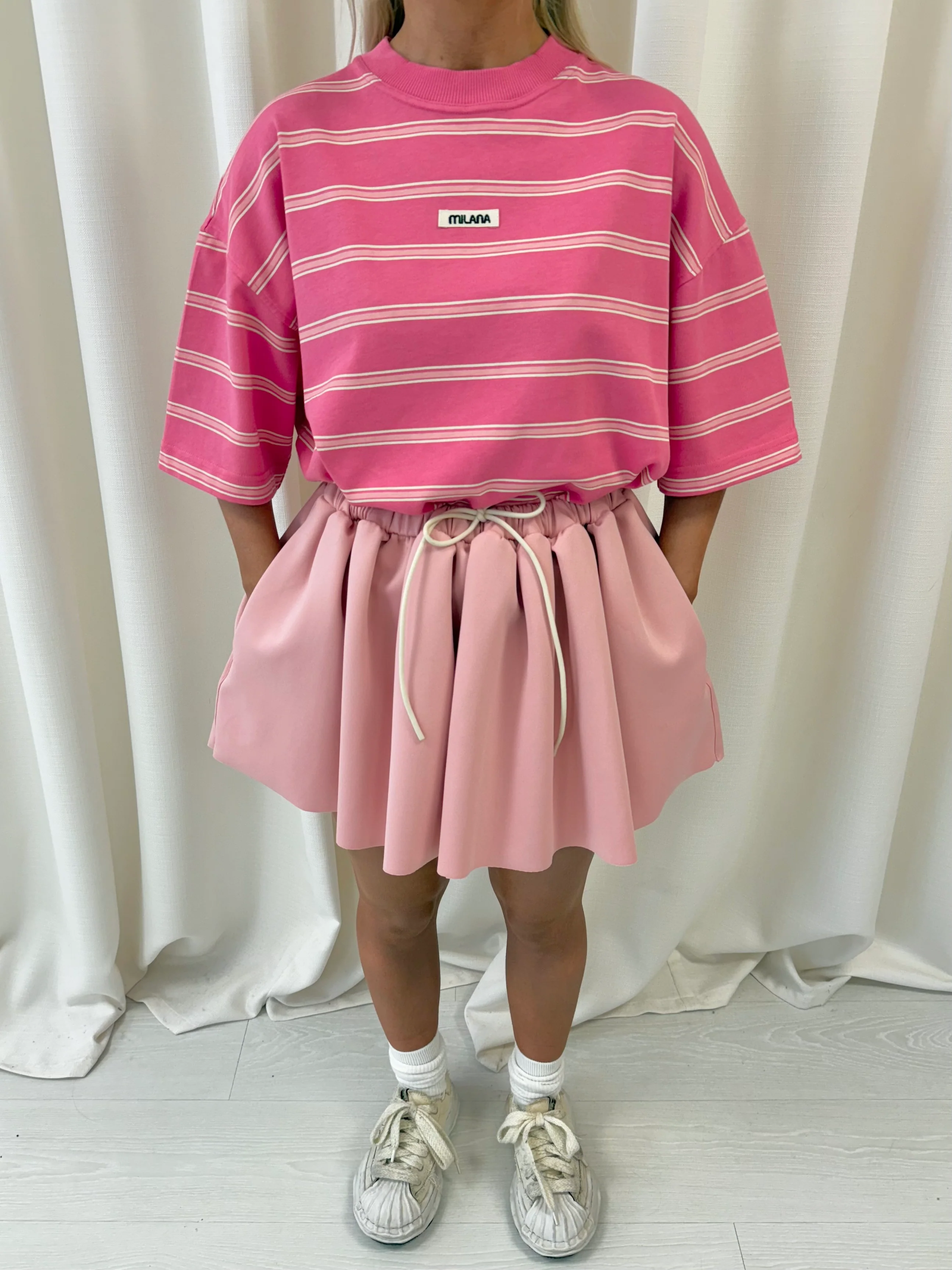 Pink Striped Heavyweight T-shirt. - Image 3