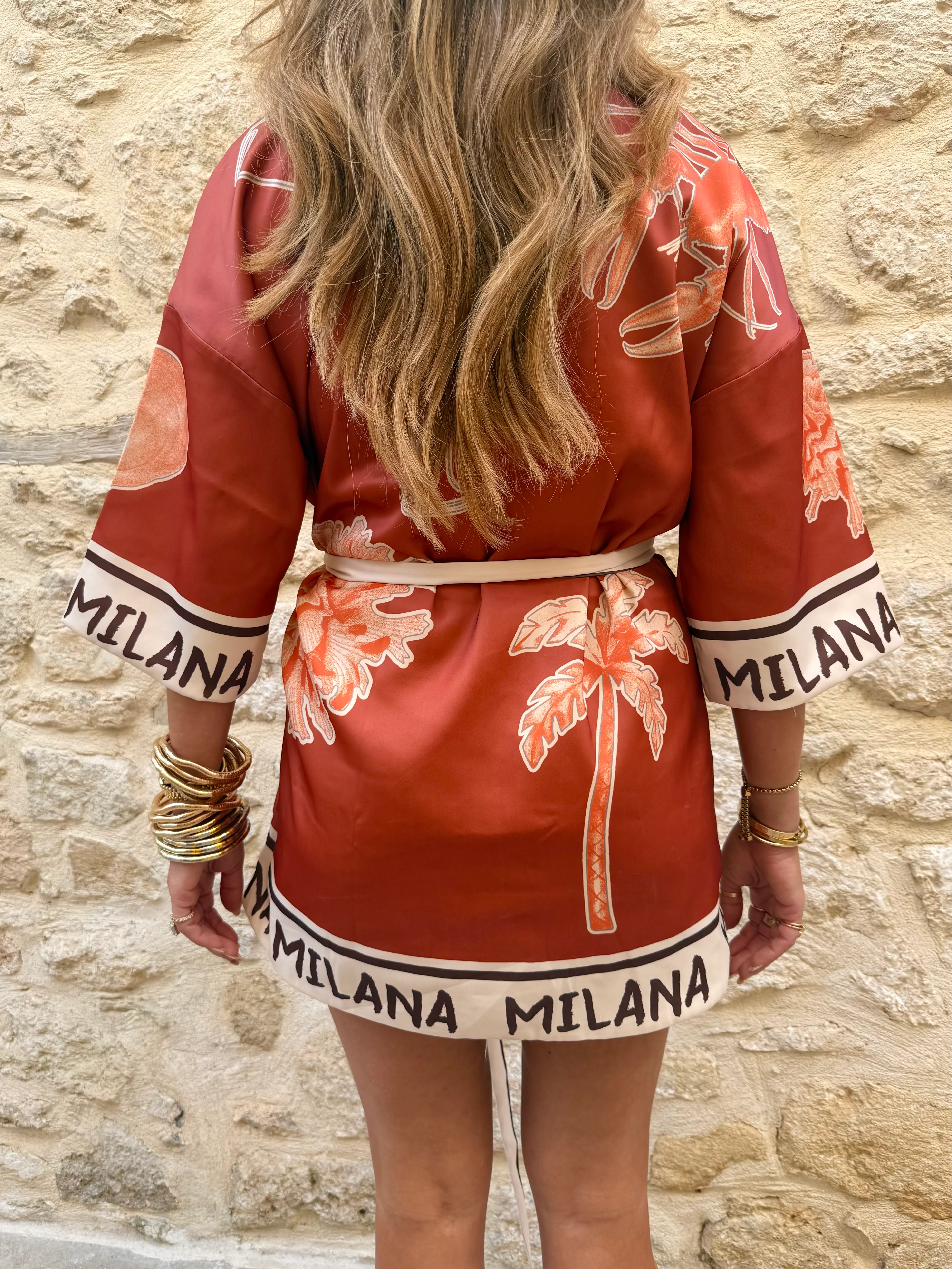 Silk Milana Wrap Dress. - Image 3