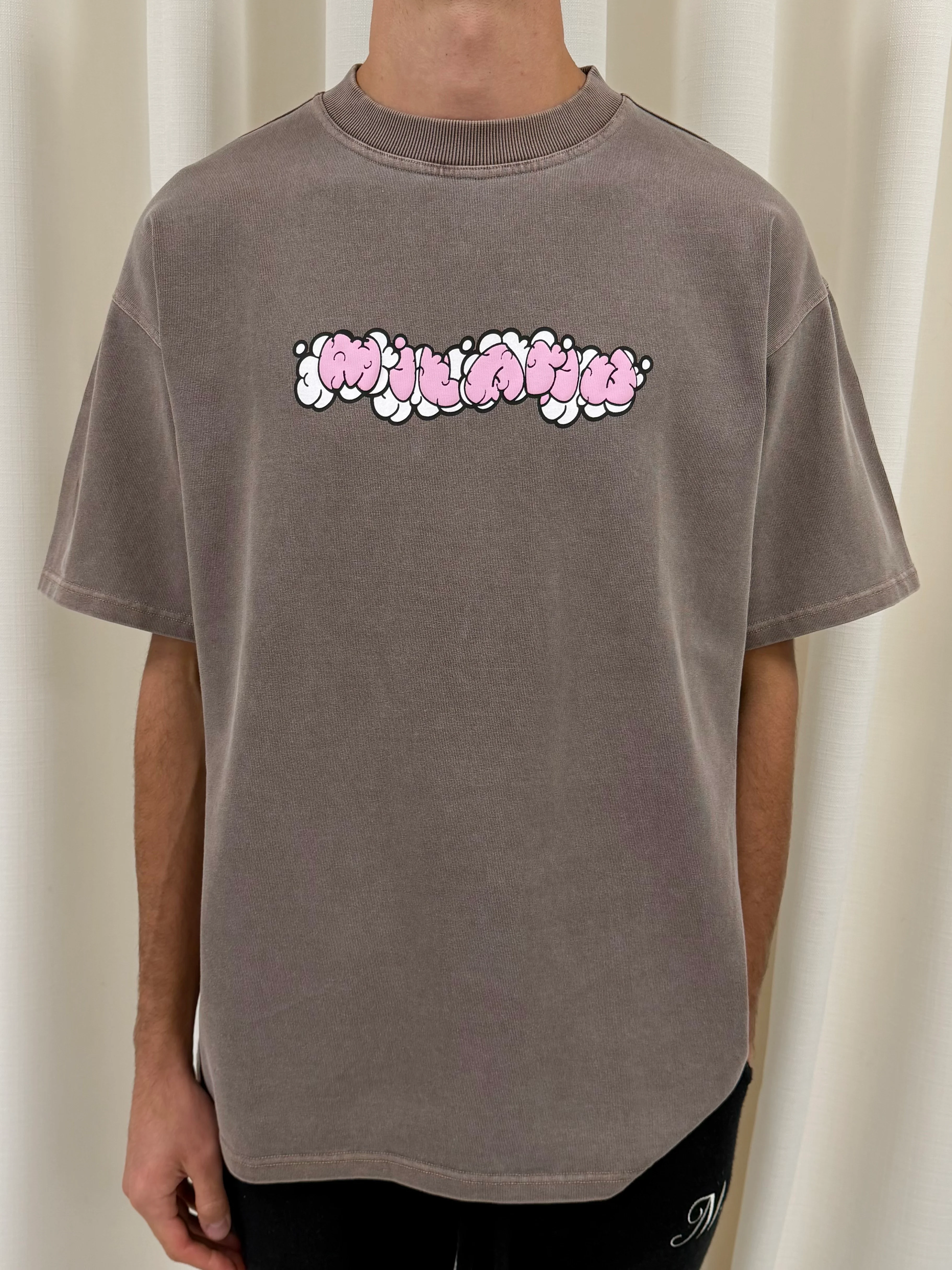 Vintage Brown Bubbles Heavyweight T-shirt.