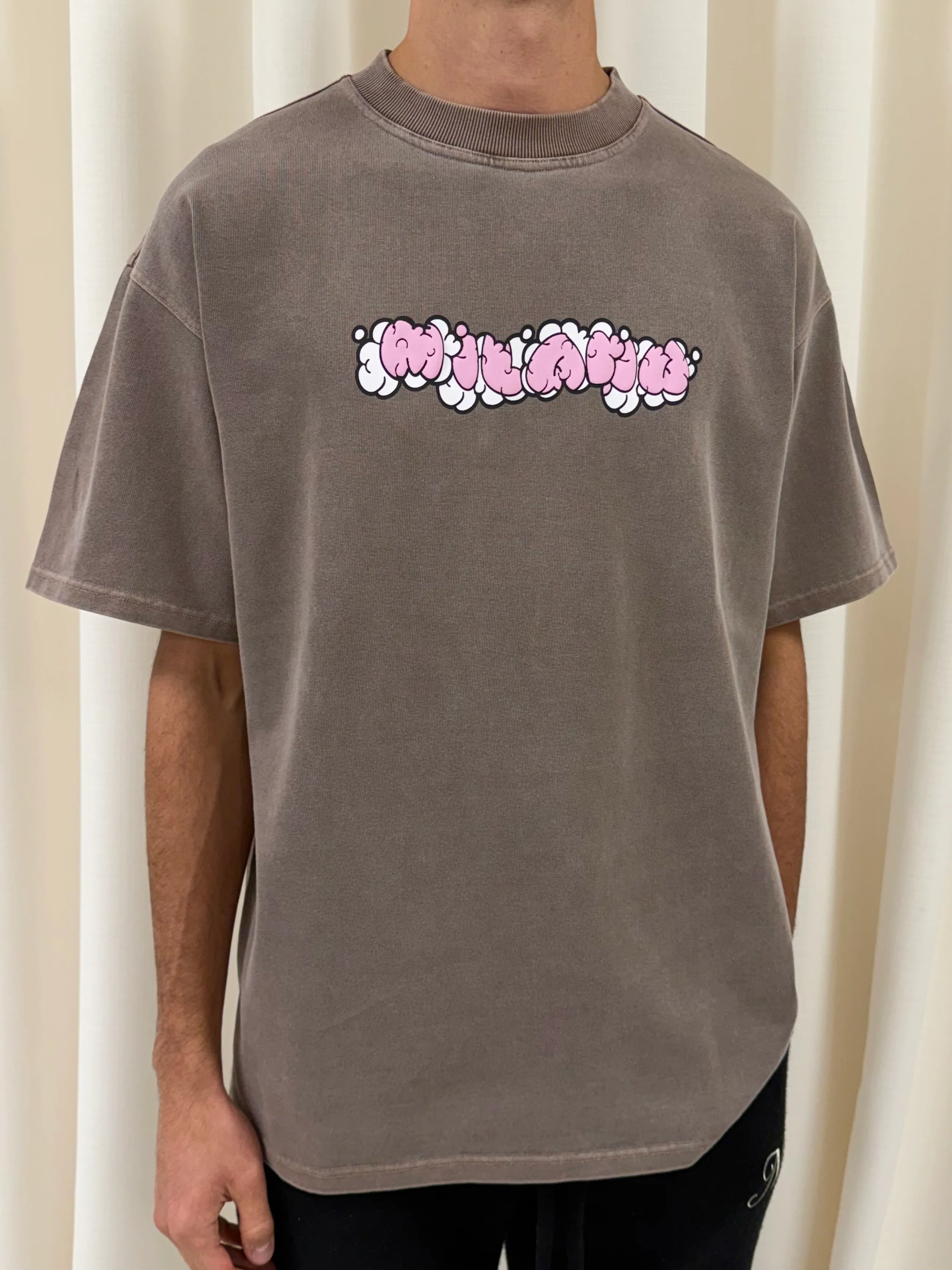 Vintage Brown Bubbles Heavyweight T-shirt. - Image 2