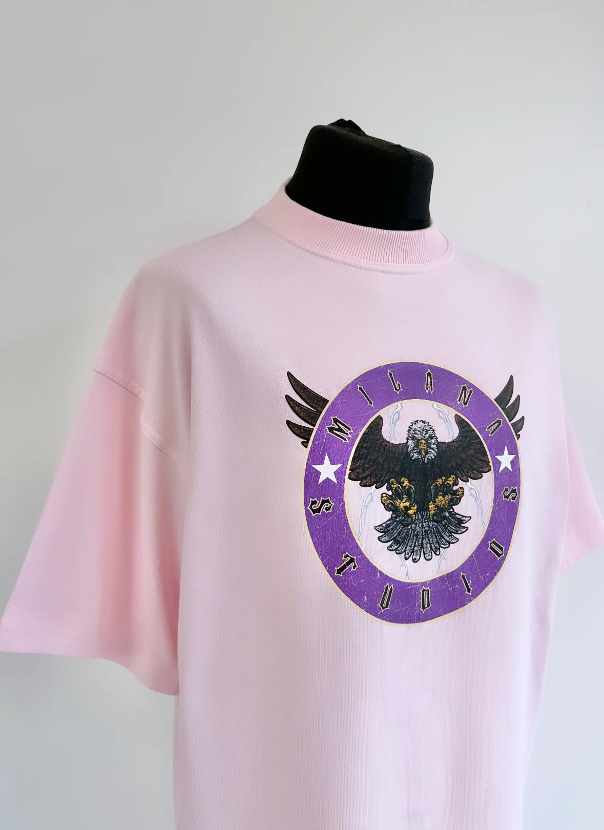 Pink Eagle Heavyweight T-shirt. - Image 4